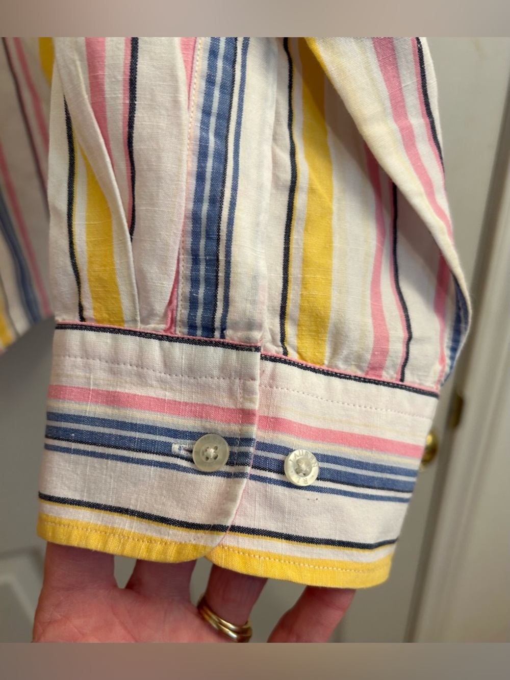 VTG Lauren Ralph Lauren Linen/cotton Blouse XL - Picture 9 of 11